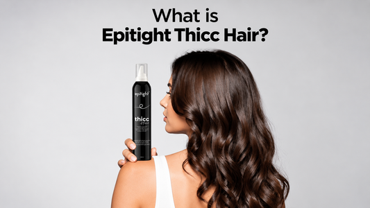Epitight Thicc Hair heat activated densifying mousse for fine, thin, and scanty hair