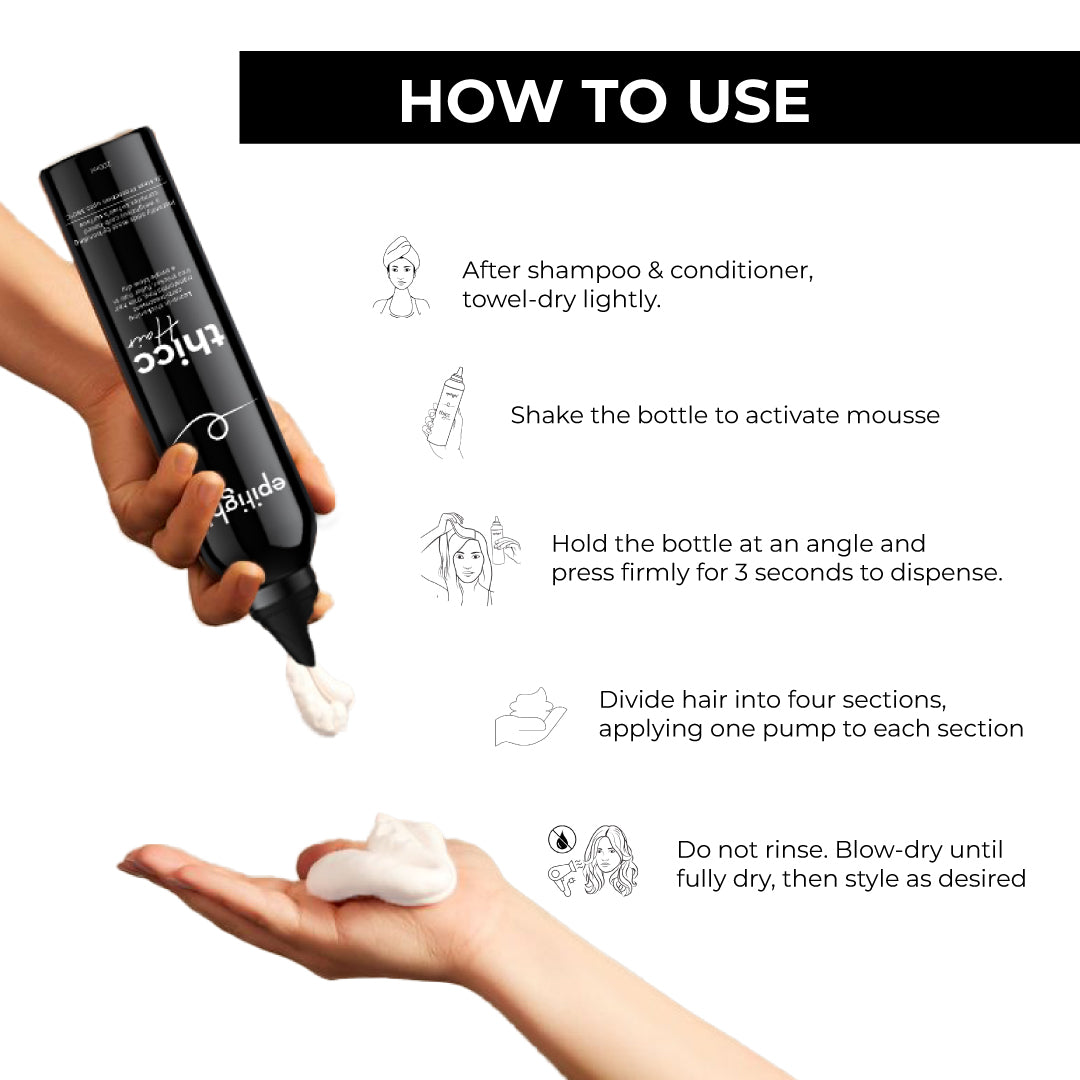 Epitight Thicc Hair Transform Thin Hair To Thick & Full | With 2x Heat Protection