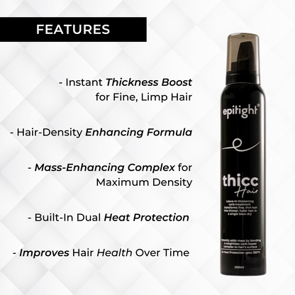 Epitight Thicc Hair Transform Thin Hair To Thick & Full | With 2x Heat Protection